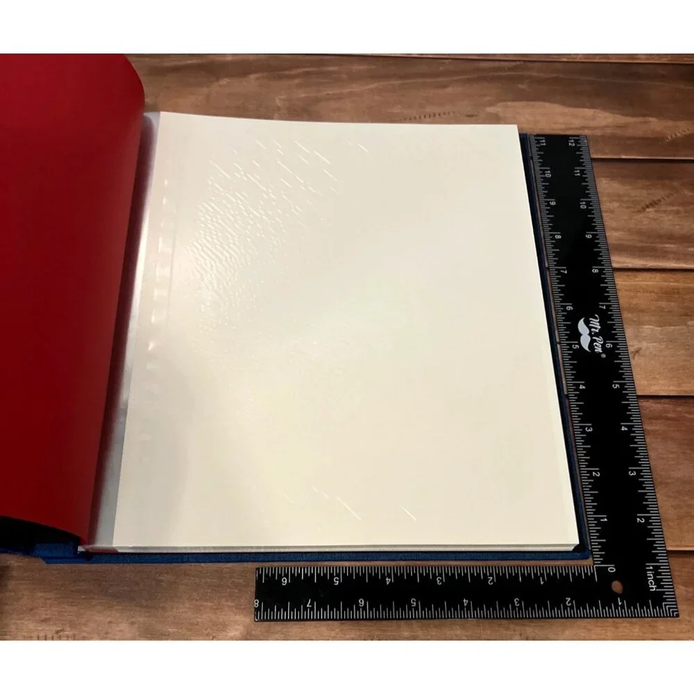 Spbapr Large Photo Album Self Adhesive Magnetic Scrapbook 40 Blank Pages Linen